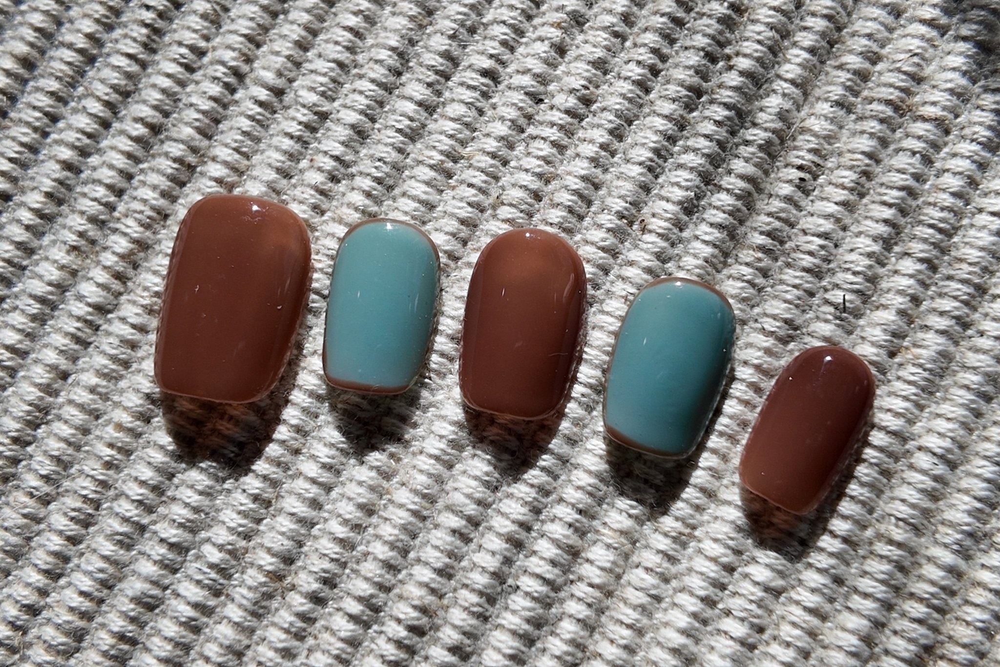 Mocha Teal - Opal Nails