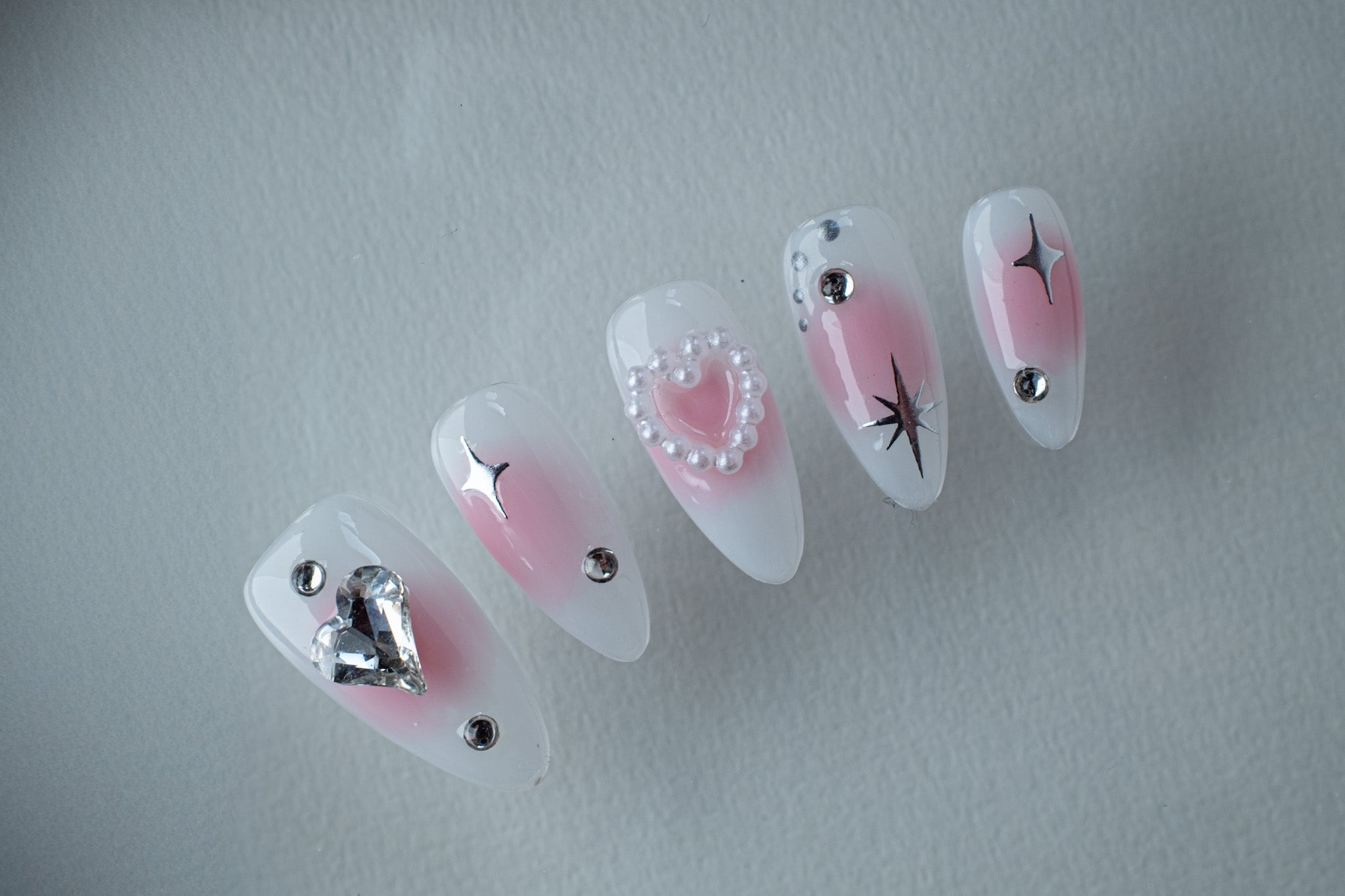 Pink Heart Glow - My Opal Nails