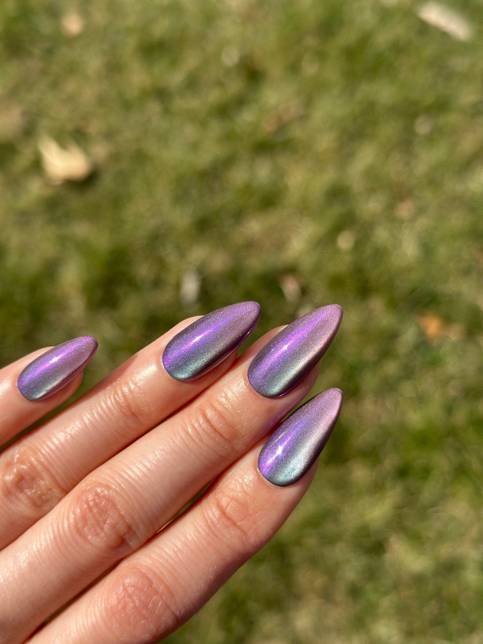 Shimmery Purple - My Opal Nails